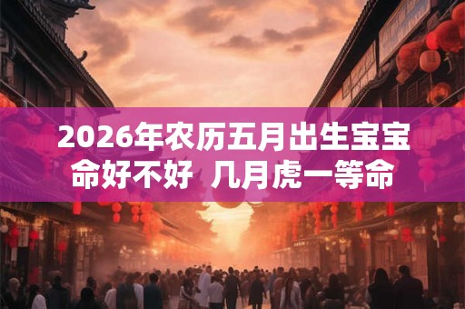 2026年农历五月出生宝宝命好不好  几月虎一等命