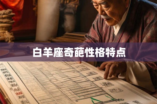 白羊座奇葩性格特点