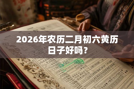 2026年农历二月初六黄历日子好吗？