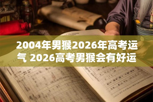 2004年男猴2026年高考运气 2026高考男猴会有好运吗