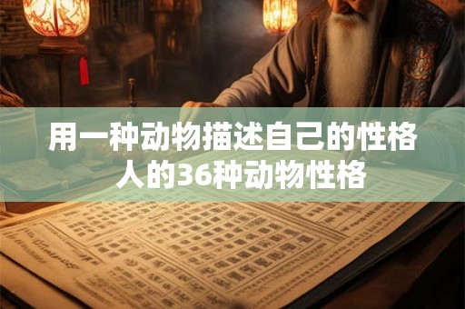 用一种动物描述自己的性格 人的36种动物性格 用一种动物描述自己的性格 人的36种动物性格