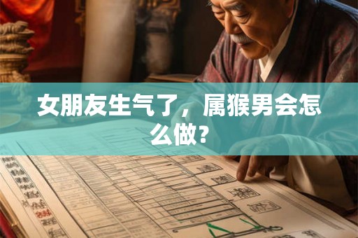 女朋友生气了,属猴男会怎么做? 女朋友生气了,属猴男会怎么做?