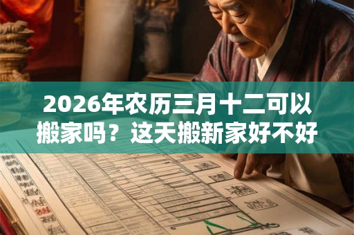 2026年农历三月十二可以搬家吗?这天搬新家好不好? 2026年农历三月十二可以搬家吗?这天搬新家好不好?