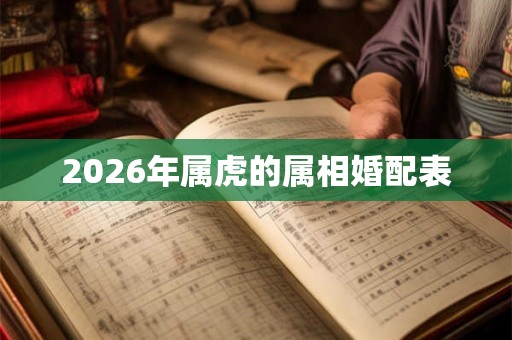 2026年属虎的属相婚配表