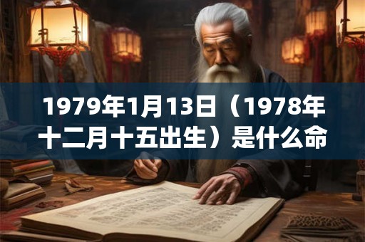 1979年1月13日（1978年十二月十五出生）是什么命_命运如何