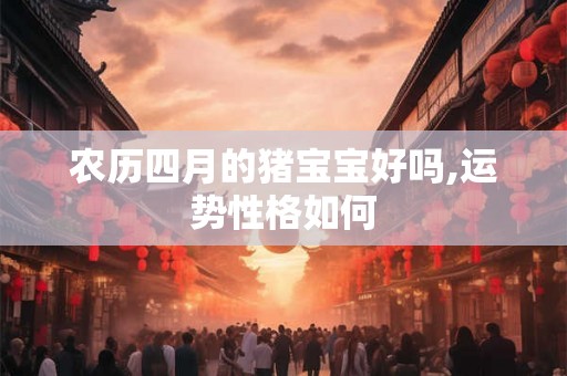农历四月的猪宝宝好吗,运势性格如何