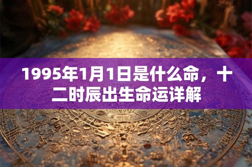 1995年1月1日是什么命,十二时辰出生命运详解 1995年1月1日是什么命,十二时辰出生命运详解