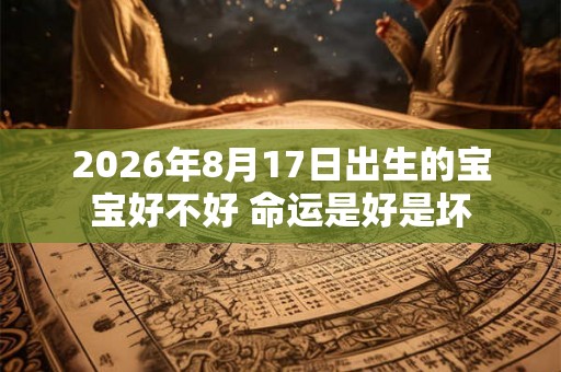 2026年8月17日出生的宝宝好不好 命运是好是坏