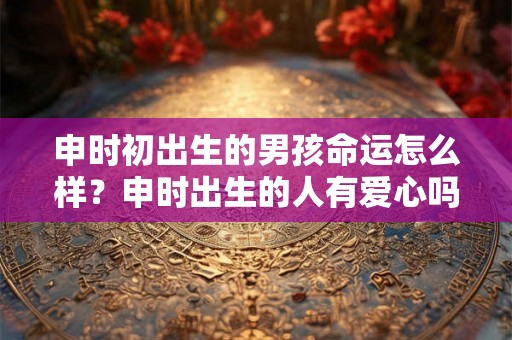 申时初出生的男孩命运怎么样？申时出生的人有爱心吗？