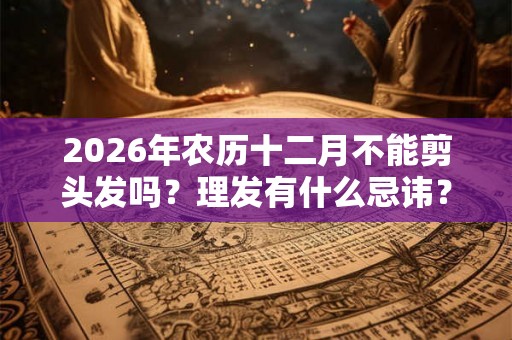 2026年农历十二月不能剪头发吗?理发有什么忌讳? 2026年农历十二月不能剪头发吗?理发有什么忌讳?