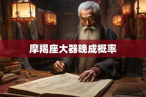 摩羯座大器晚成概率