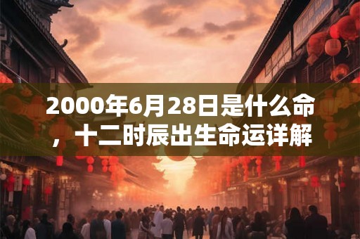 2000年6月28日是什么命,十二时辰出生命运详解 2000年6月28日是什么命,十二时辰出生命运详解