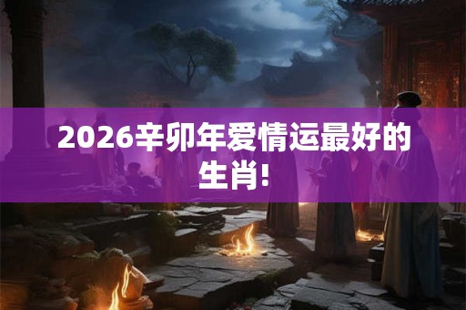 2026辛卯年爱情运最好的生肖!