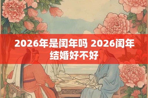 2026年是闰年吗 2026闰年结婚好不好 2026年是闰年吗 2026闰年结婚好不好