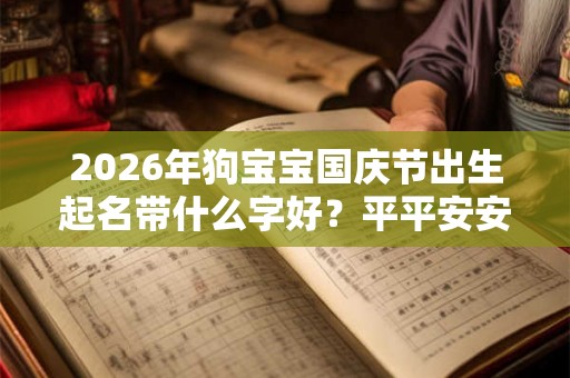 2026年狗宝宝国庆节出生起名带什么字好？平平安安吗？