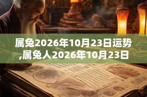 属兔2026年10月23日运势,属兔人2026年10月23日财运,生肖兔2026年10月23日运势 属兔2026年10月23日运势,属兔人2026年10月23日财运,生肖兔2026年10月23日运势