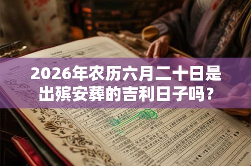 2026年农历六月二十日是出殡安葬的吉利日子吗？