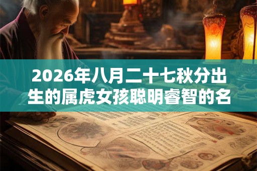 2026年八月二十七秋分出生的属虎女孩聪明睿智的名字大全