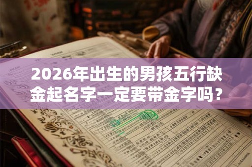 2026年出生的男孩五行缺金起名字一定要带金字吗？
