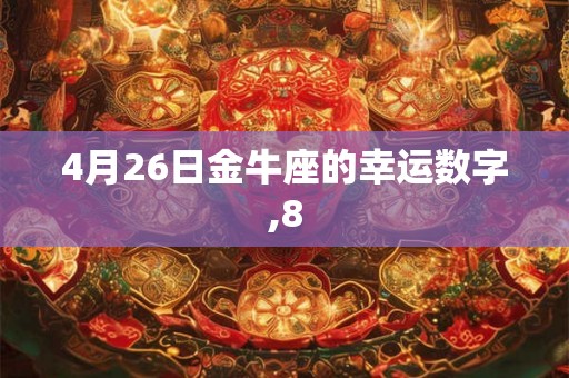 4月26日金牛座的幸运数字,8