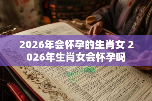 2026年会怀孕的生肖女 2026年生肖女会怀孕吗