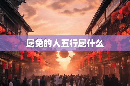属兔的人五行属什么