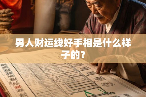 男人财运线好手相是什么样子的？