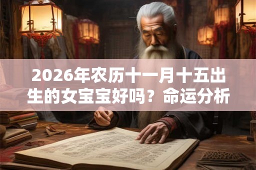 2026年农历十一月十五出生的女宝宝好吗？命运分析大全