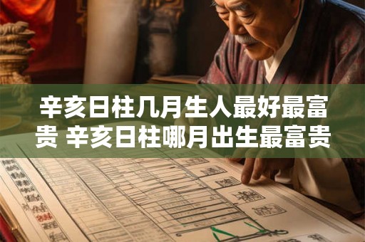 辛亥日柱几月生人最好最富贵 辛亥日柱哪月出生最富贵 辛亥日柱几月生人最好最富贵 辛亥日柱哪月出生最富贵