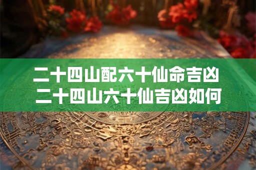 二十四山配六十仙命吉凶 二十四山六十仙吉凶如何