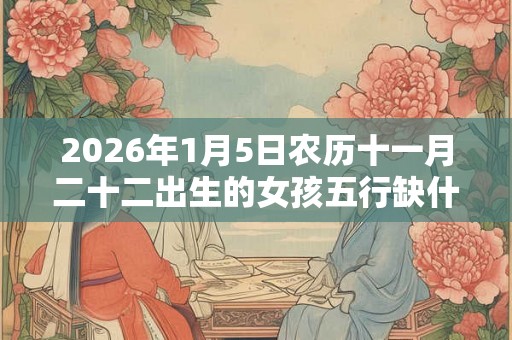 2026年1月5日农历十一月二十二出生的女孩五行缺什么