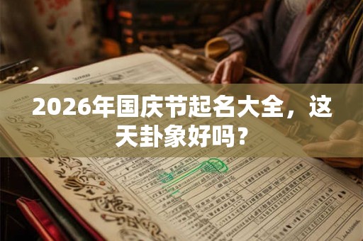 2026年国庆节起名大全，这天卦象好吗？