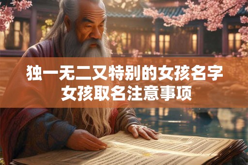 独一无二又特别的女孩名字 女孩取名注意事项