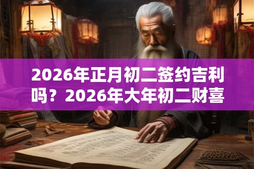 2026年正月初二签约吉利吗?2026年大年初二财喜神方位? 2026年正月初二签约吉利吗?2026年大年初二财喜神方位?