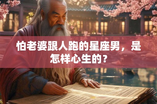 怕老婆跟人跑的星座男，是怎样心生的？