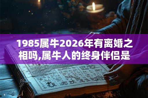 1985属牛2026年有离婚之相吗,属牛人的终身伴侣是谁