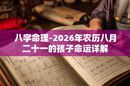 八字命理-2026年农历八月二十一的孩子命运详解 八字命理-2026年农历八月二十一的孩子命运详解