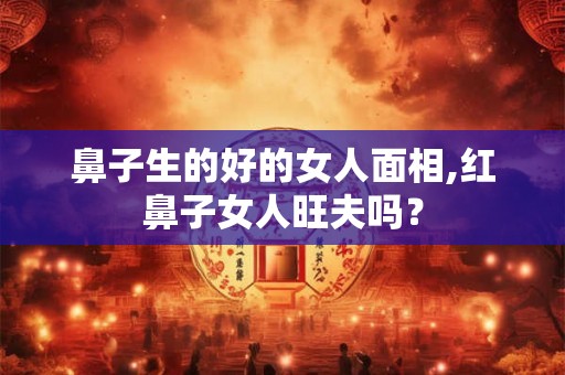 鼻子生的好的女人面相,红鼻子女人旺夫吗？