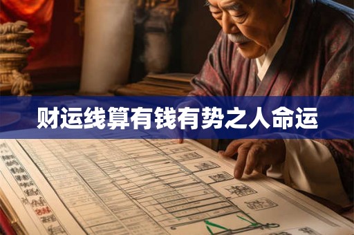 财运线算有钱有势之人命运