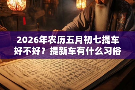 2026年农历五月初七提车好不好？提新车有什么习俗？