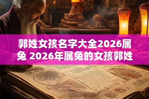 郭姓女孩名字大全2026属兔 2026年属兔的女孩郭姓名字推荐 郭姓女孩名字大全2026属兔 2026年属兔的女孩郭姓名字推荐