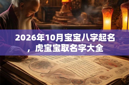 2026年10月宝宝八字起名，虎宝宝取名字大全