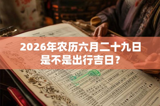 2026年农历六月二十九日是不是出行吉日? 2026年农历六月二十九日是不是出行吉日?