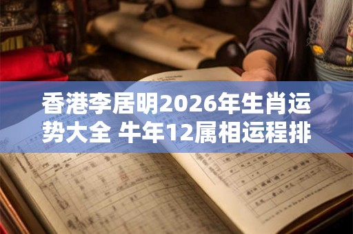 香港李居明2026年生肖运势大全 牛年12属相运程排名完整版