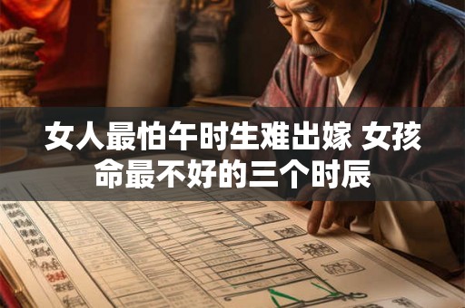 女人最怕午时生难出嫁 女孩命最不好的三个时辰