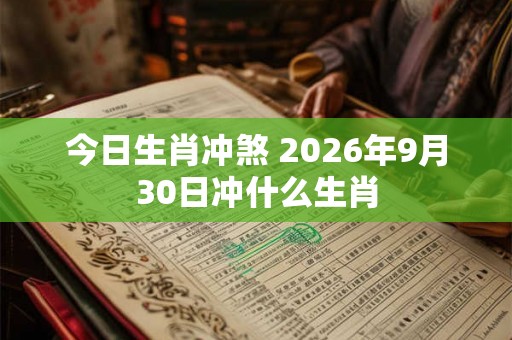 今日生肖冲煞 2026年9月30日冲什么生肖 今日生肖冲煞 2026年9月30日冲什么生肖
