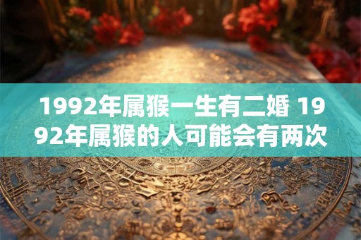 1992年属猴一生有二婚 1992年属猴的人可能会有两次婚姻吗