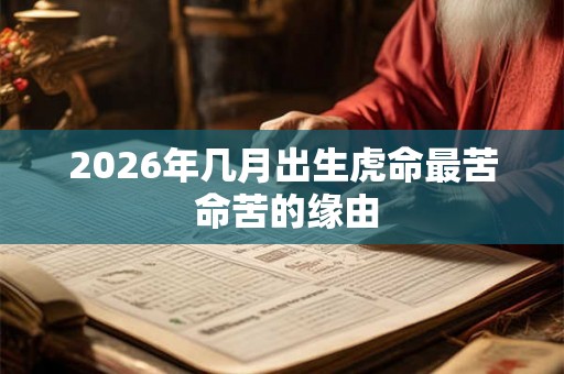 2026年几月出生虎命最苦 命苦的缘由