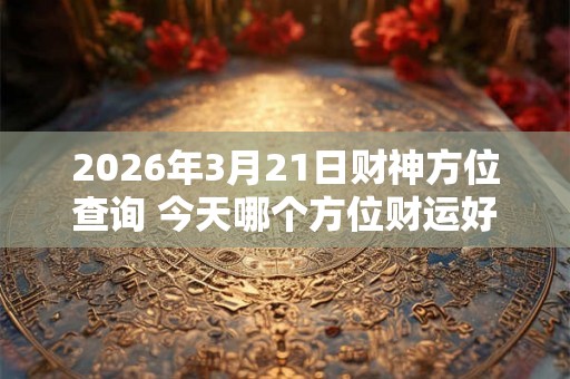 2026年3月21日财神方位查询 今天哪个方位财运好