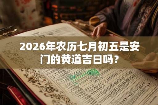 2026年农历七月初五是安门的黄道吉日吗? 2026年农历七月初五是安门的黄道吉日吗?